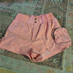 FP movement pink shorts with bubble pockets